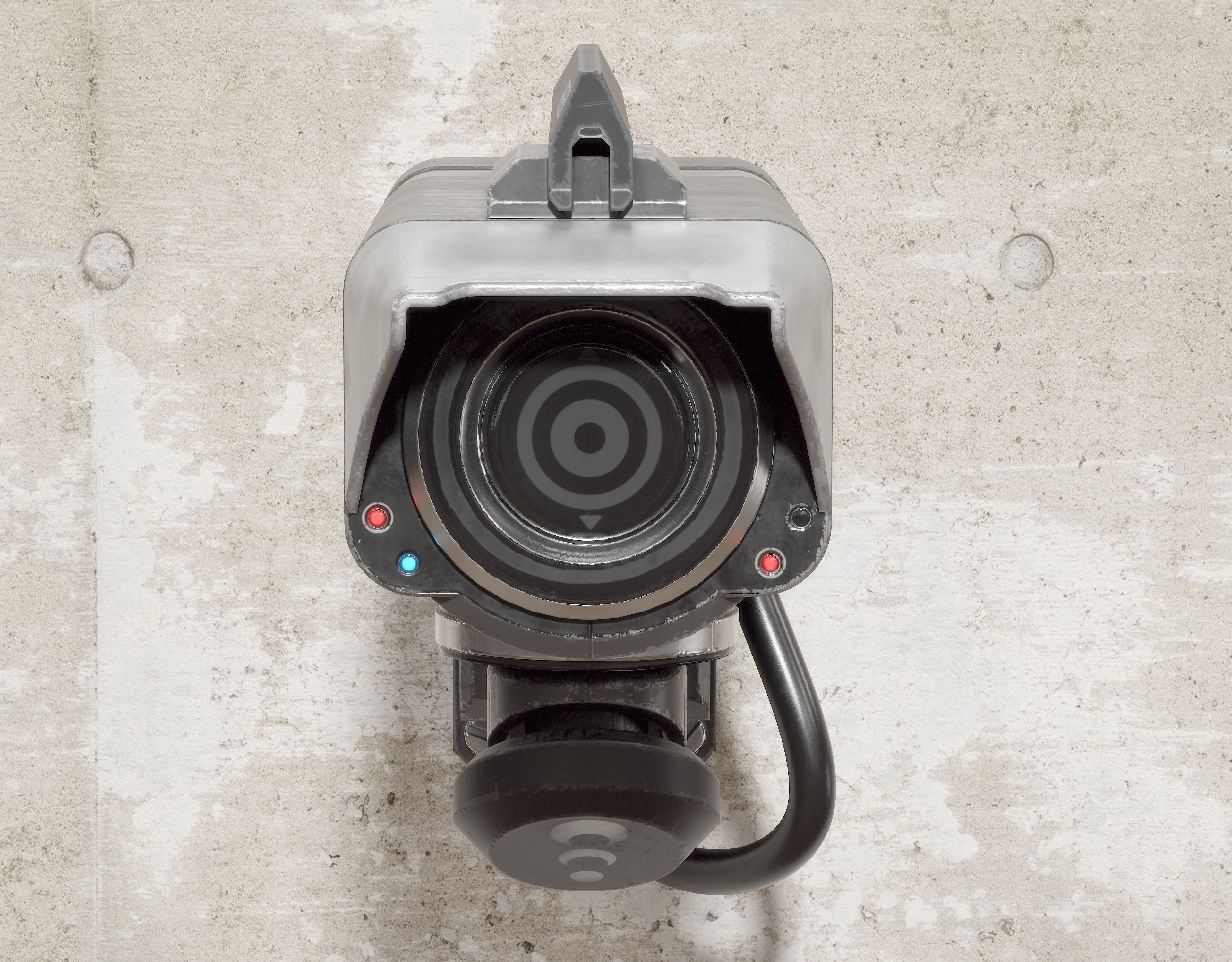 Sci-fi Security Camera PBR Low-poly 3D model_4