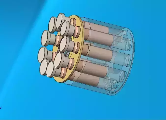 pump with axis pistons