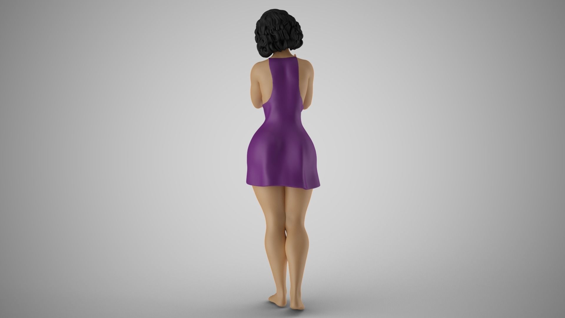 Woman Injured her Ankle 3D print model_21