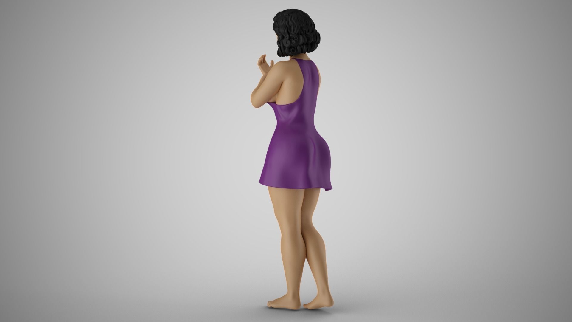 Woman Injured her Ankle 3D print model_8