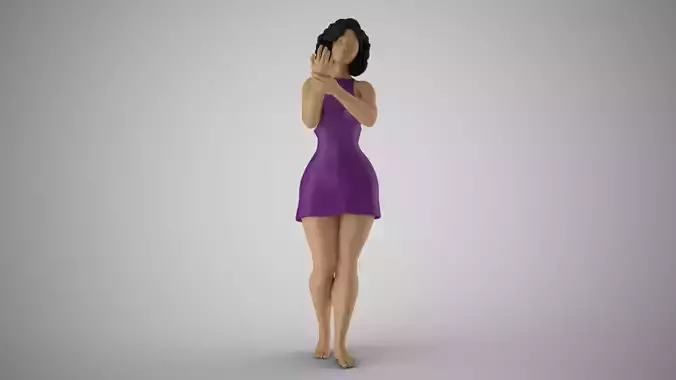 Woman Injured her Ankle 3D print model