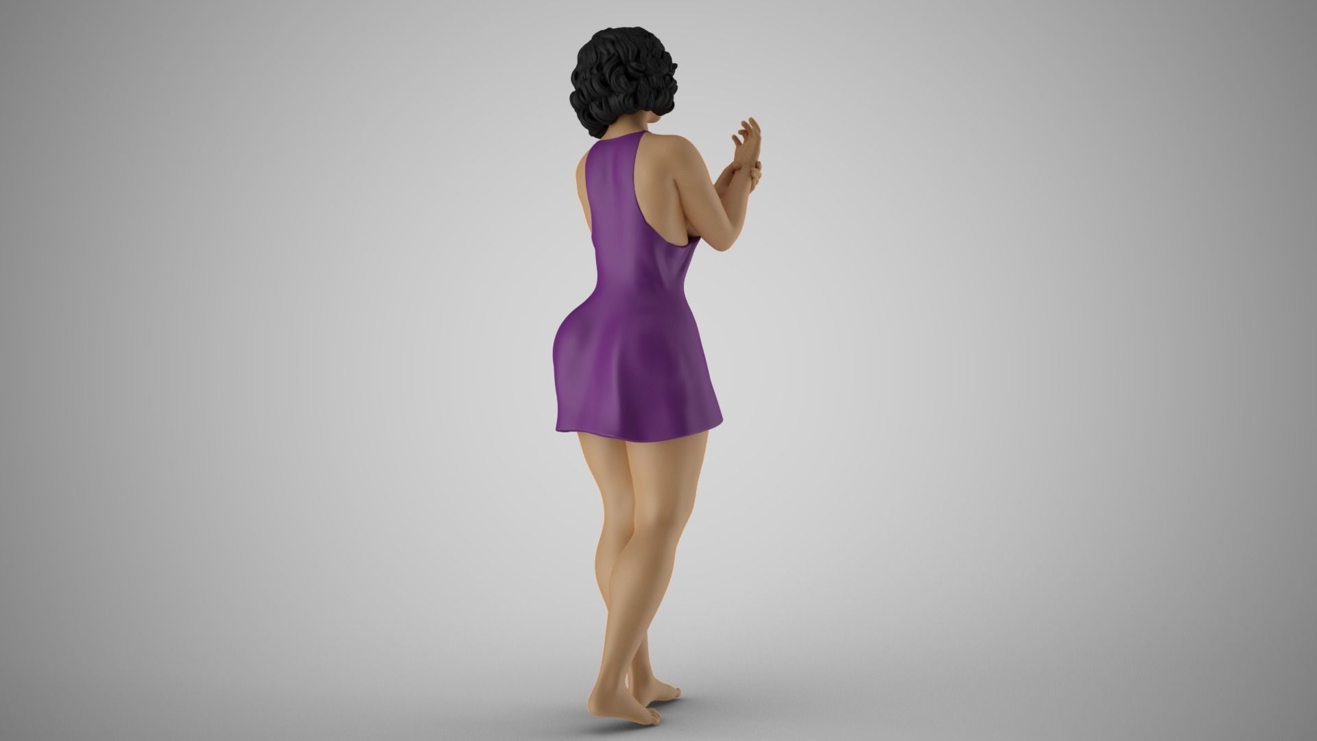 Woman Injured her Ankle 3D print model_6