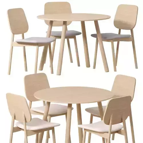 Table Otani and Chair Mito by Divanru