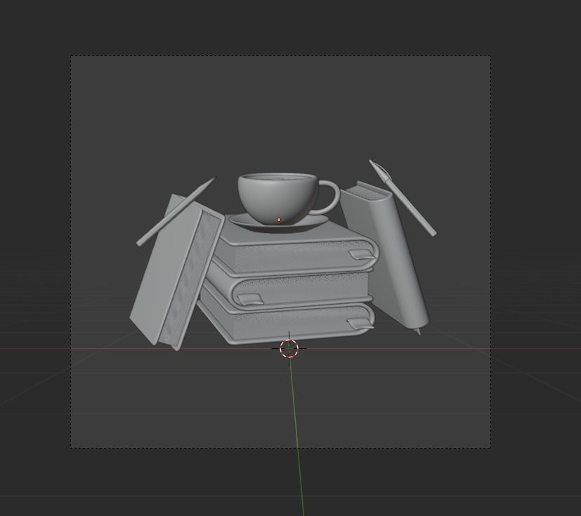 World book day 3d Illustration  Icon Pack 3D model_28