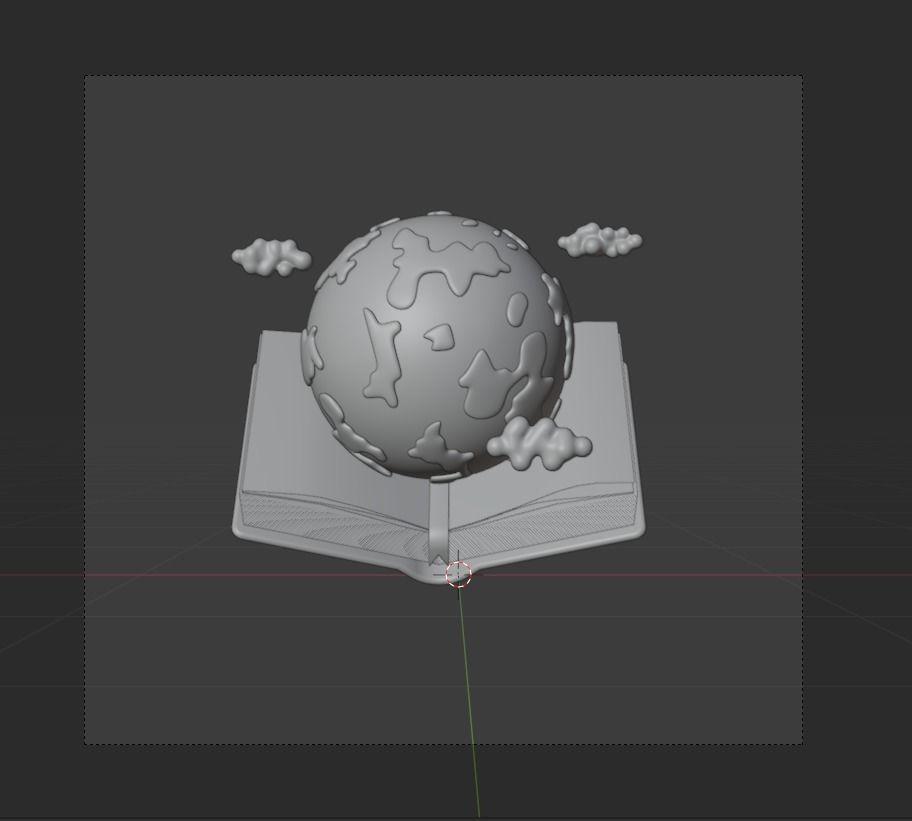 World book day 3d Illustration  Icon Pack 3D model_19