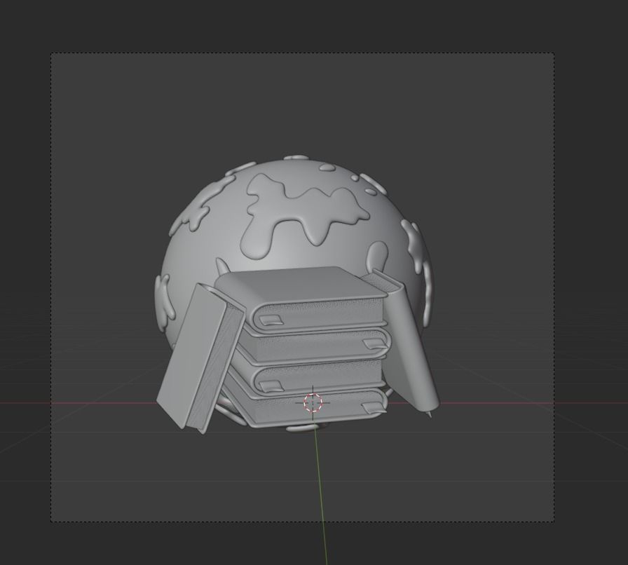 World book day 3d Illustration  Icon Pack 3D model_11