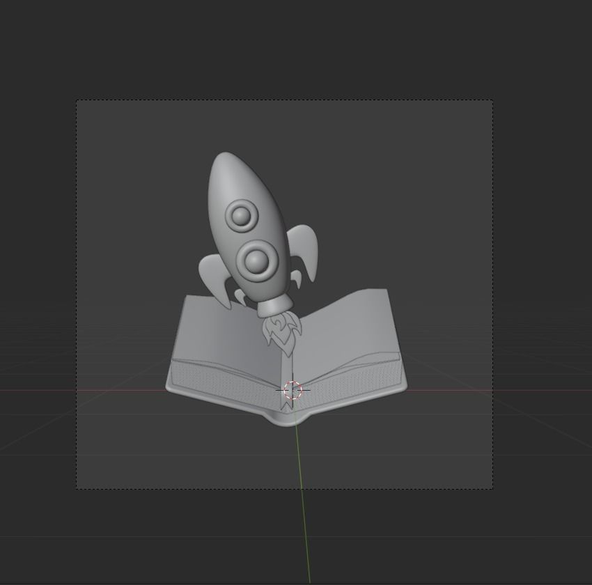 World book day 3d Illustration  Icon Pack 3D model_20