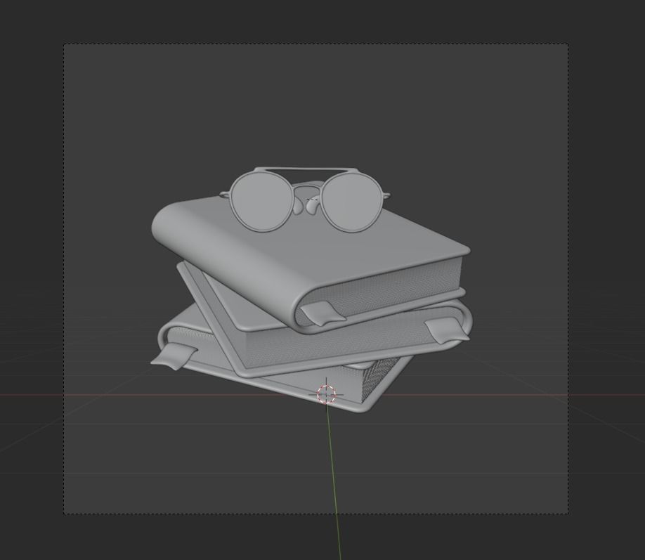 World book day 3d Illustration  Icon Pack 3D model_14