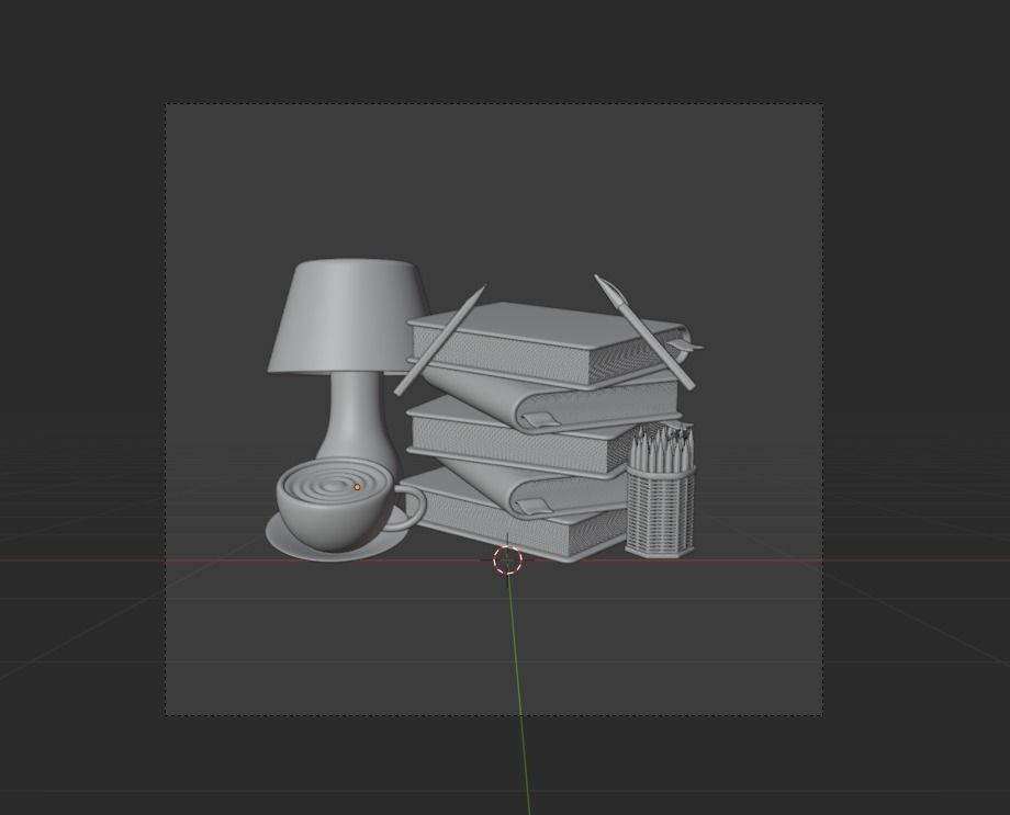 World book day 3d Illustration  Icon Pack 3D model_33