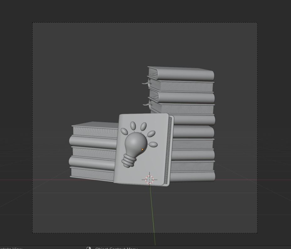 World book day 3d Illustration  Icon Pack 3D model_29