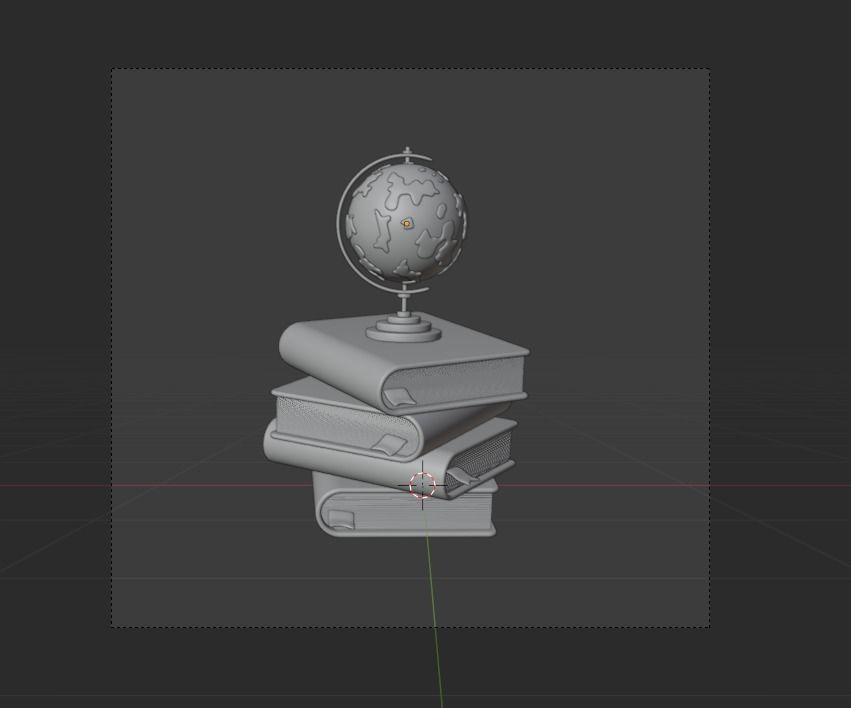 World book day 3d Illustration  Icon Pack 3D model_15