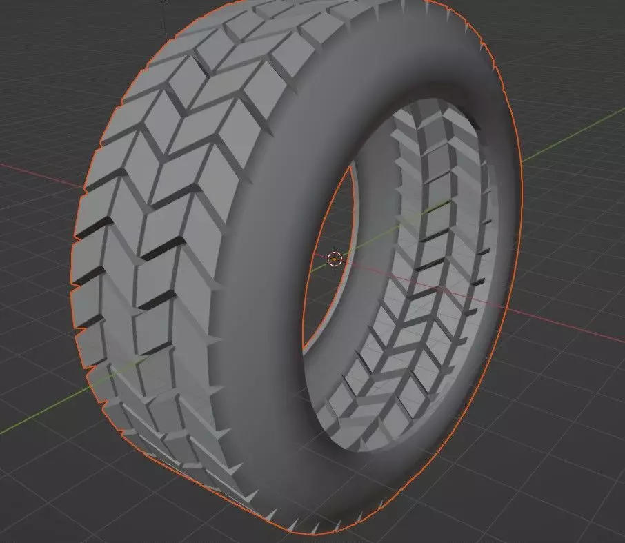 Cutting Edge 3D Tire Model for Next-Gen Vehicles 3D model_0