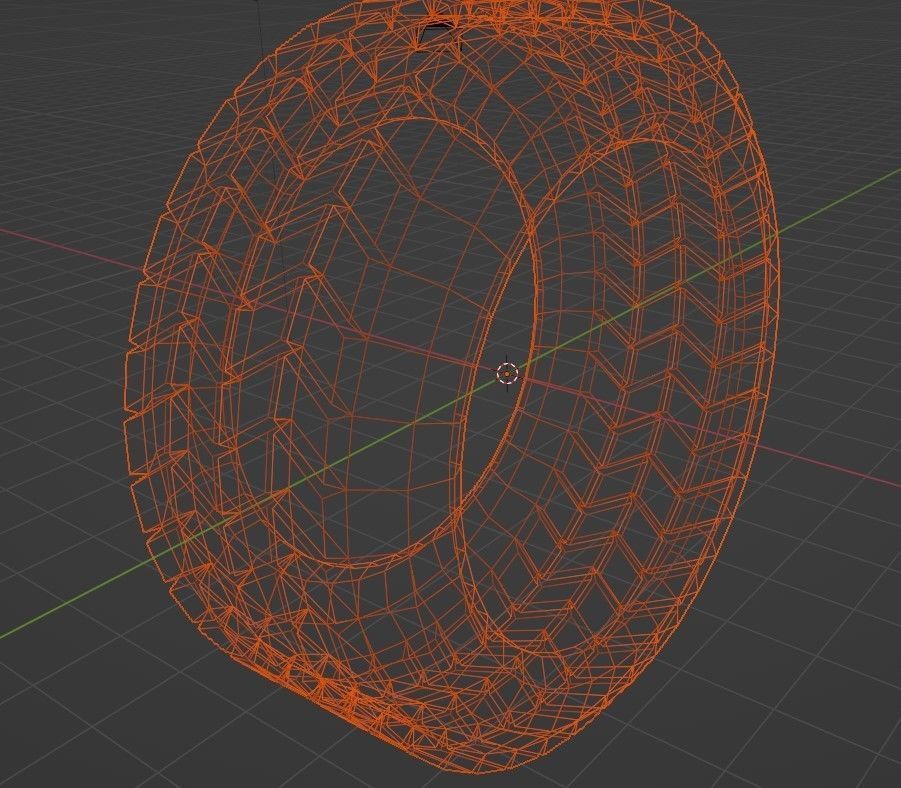 Cutting Edge 3D Tire Model for Next-Gen Vehicles 3D model_1