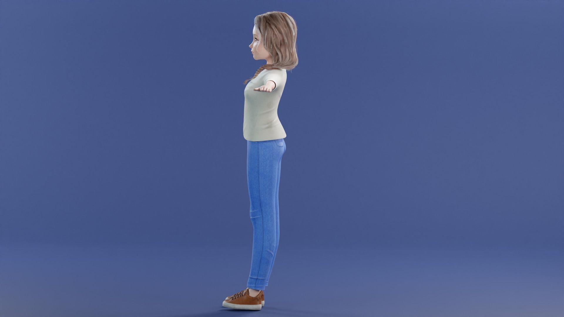 Cartoon Family Rigged V2 Low-poly 3D model_75