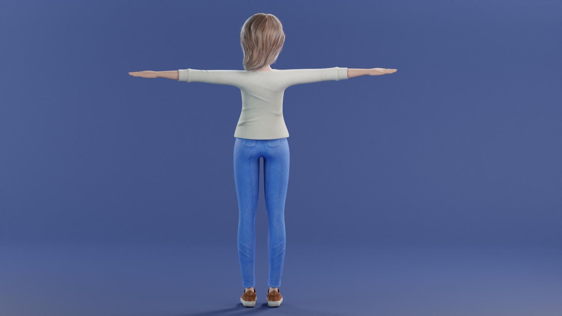 Cartoon Family Rigged V2 Low-poly 3D model_77