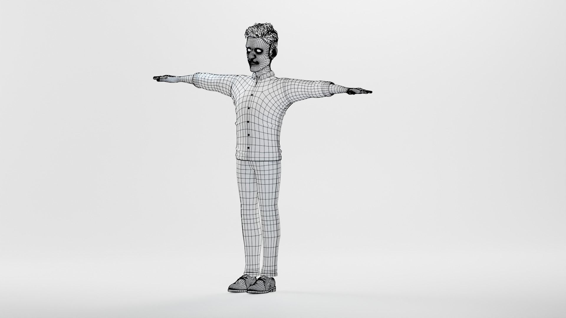 Cartoon Family Rigged V2 Low-poly 3D model_37