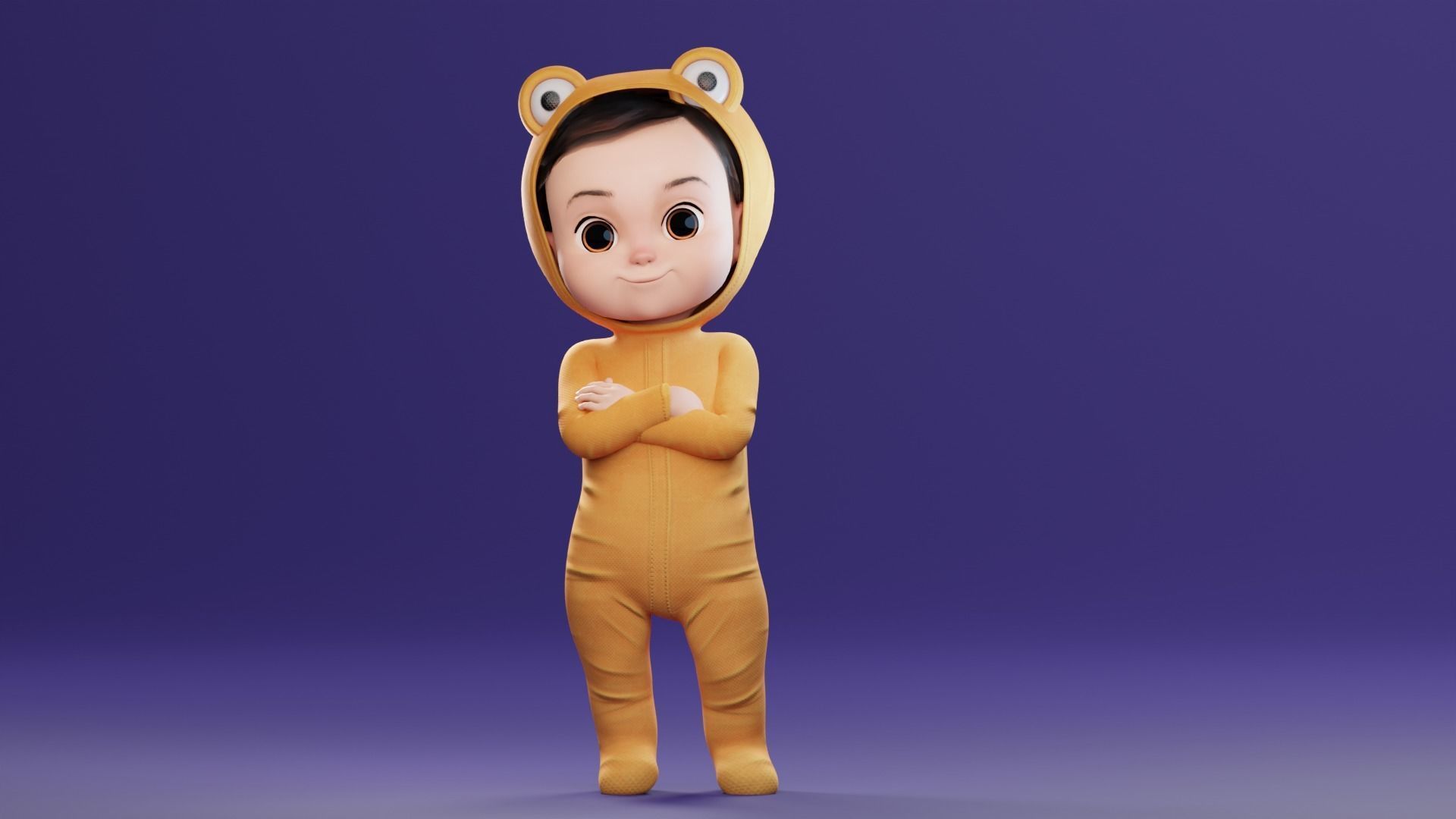 Cartoon Family Rigged V2 Low-poly 3D model_15