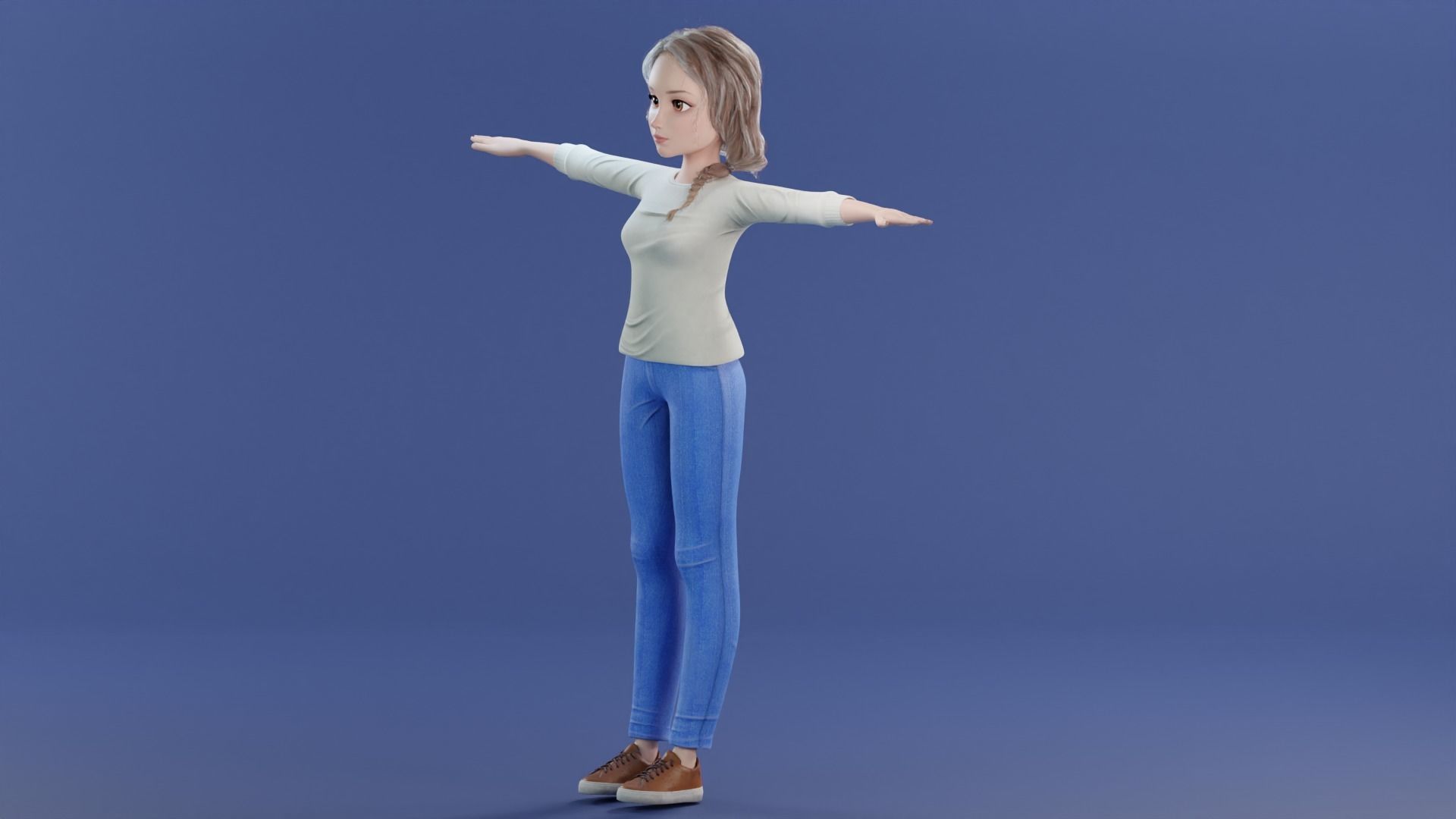 Cartoon Family Rigged V2 Low-poly 3D model_73