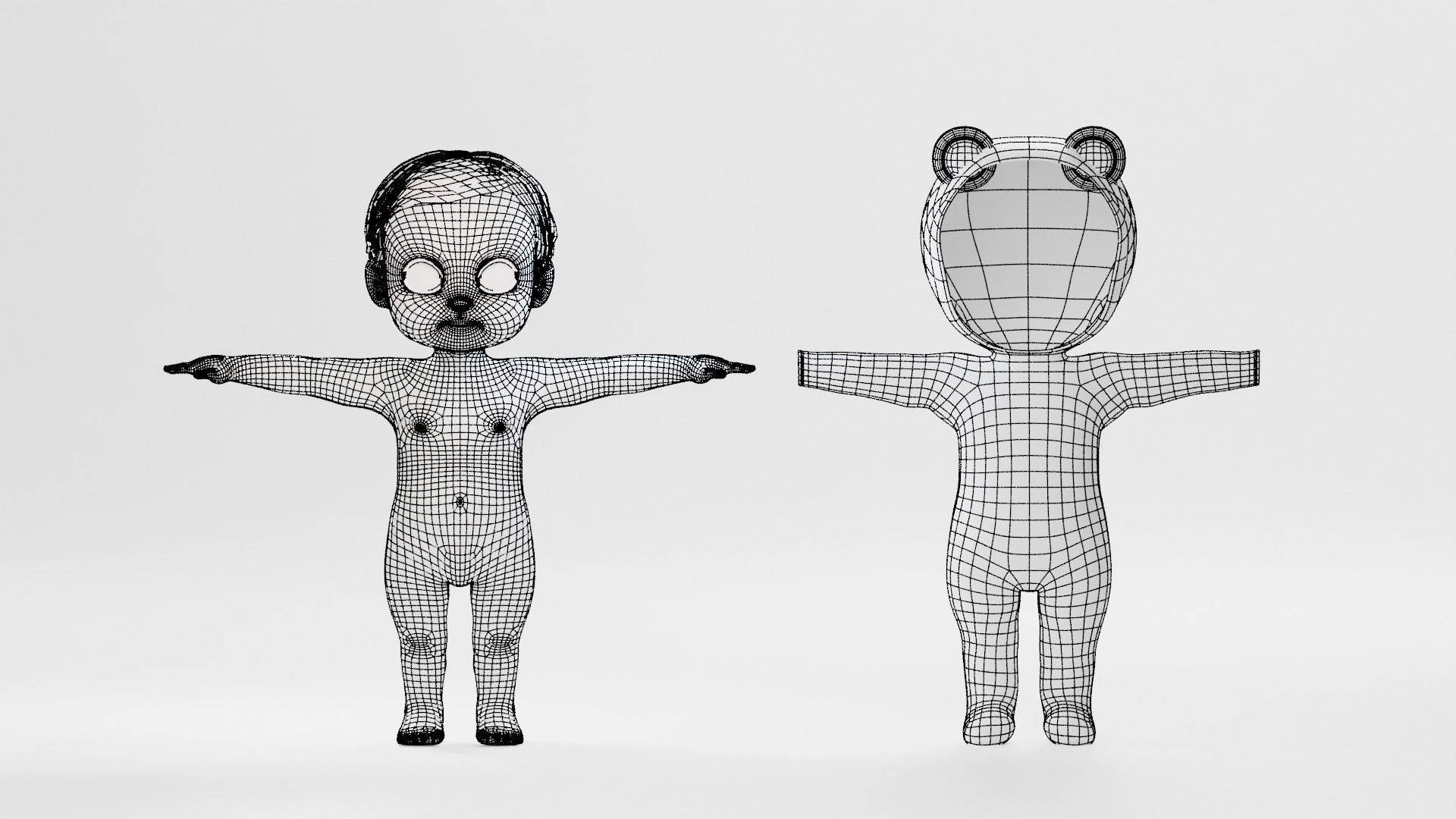 Cartoon Family Rigged V2 Low-poly 3D model_18