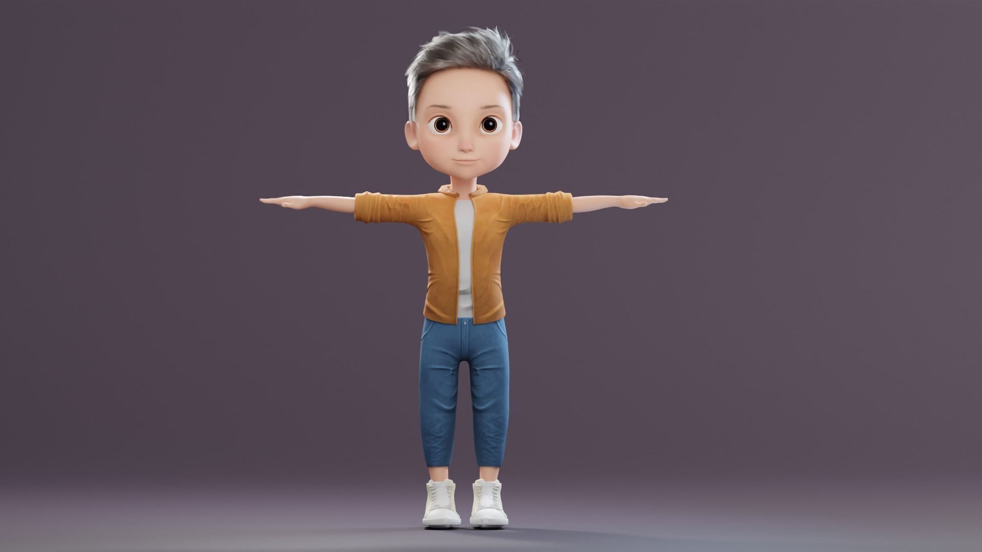 Cartoon Family Rigged V2 Low-poly 3D model_51