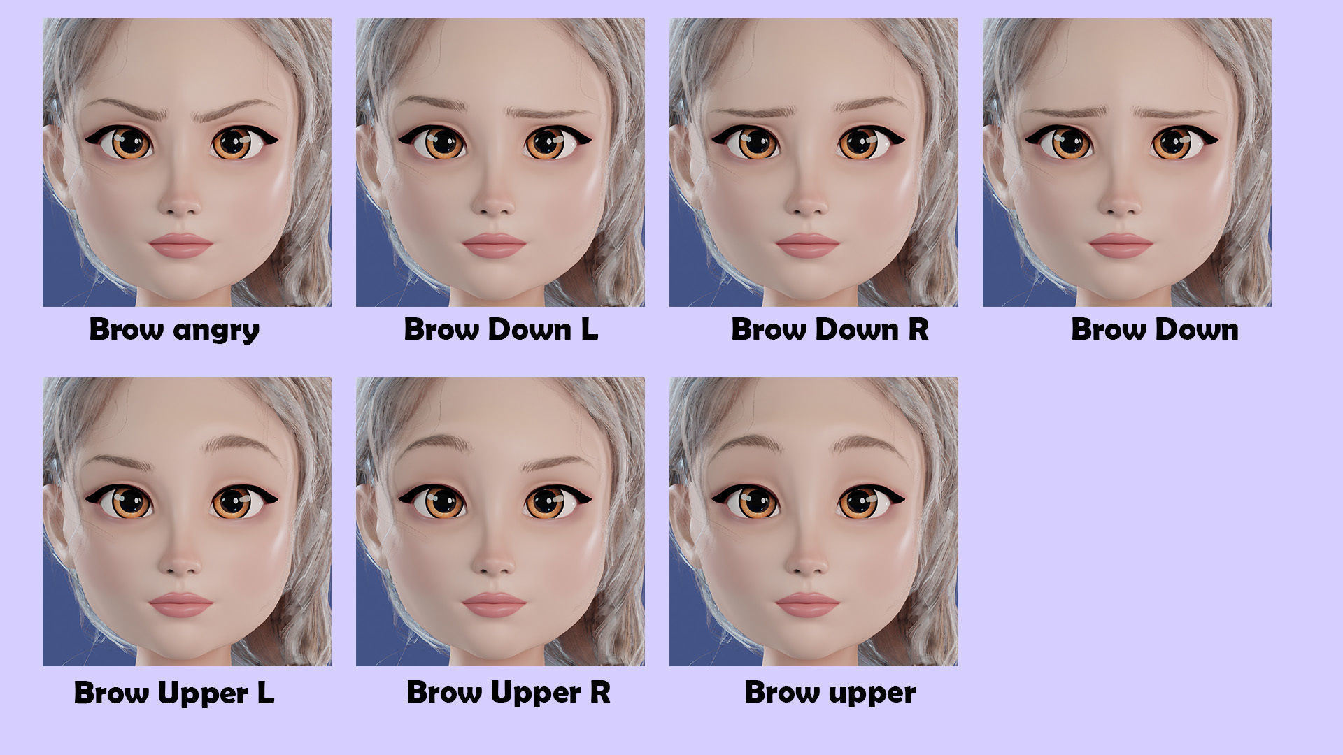 Cartoon Family Rigged V2 Low-poly 3D model_65