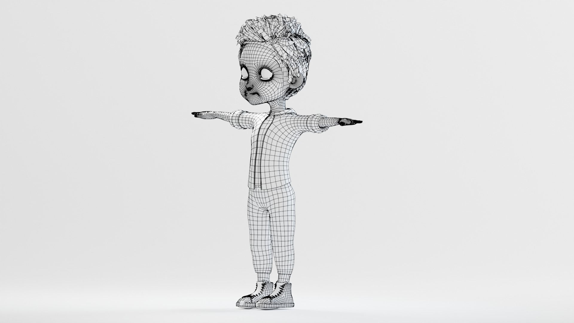 Cartoon Family Rigged V2 Low-poly 3D model_54