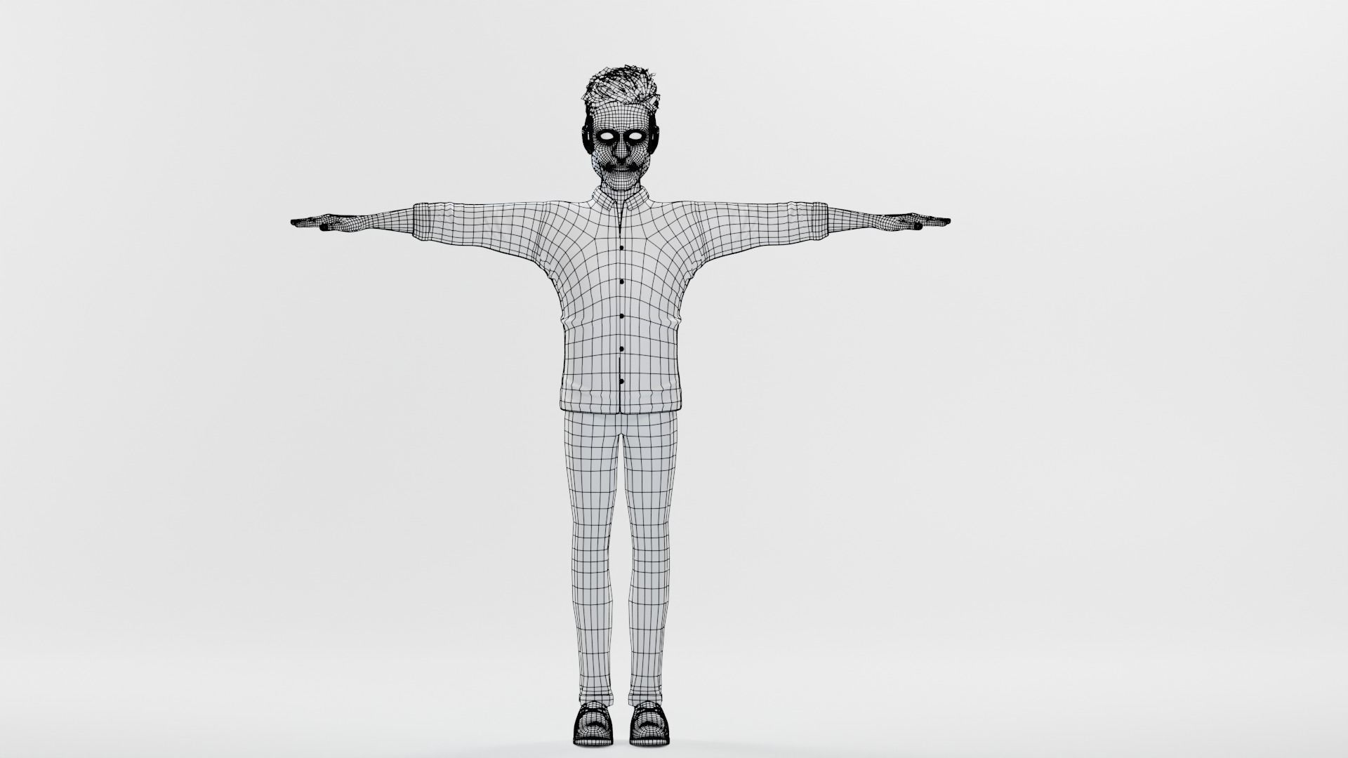 Cartoon Family Rigged V2 Low-poly 3D model_35