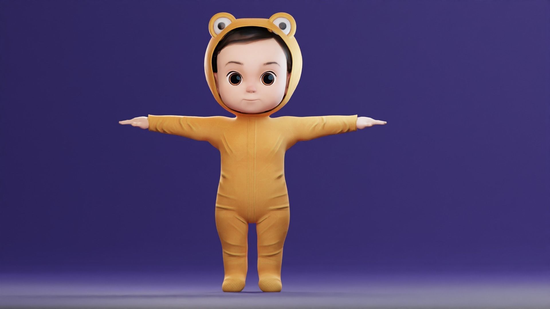 Cartoon Family Rigged V2 Low-poly 3D model_17