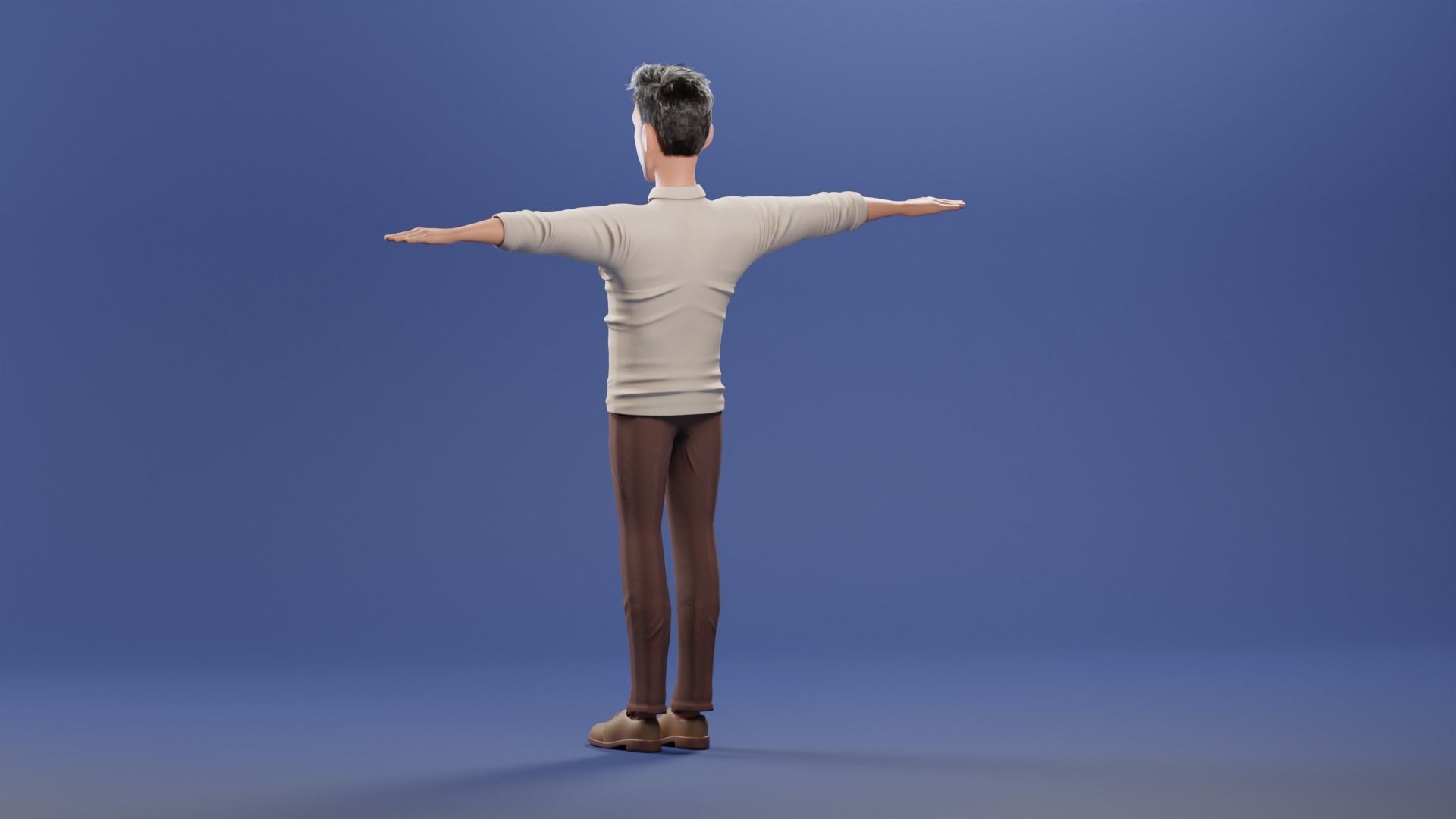 Cartoon Family Rigged V2 Low-poly 3D model_40