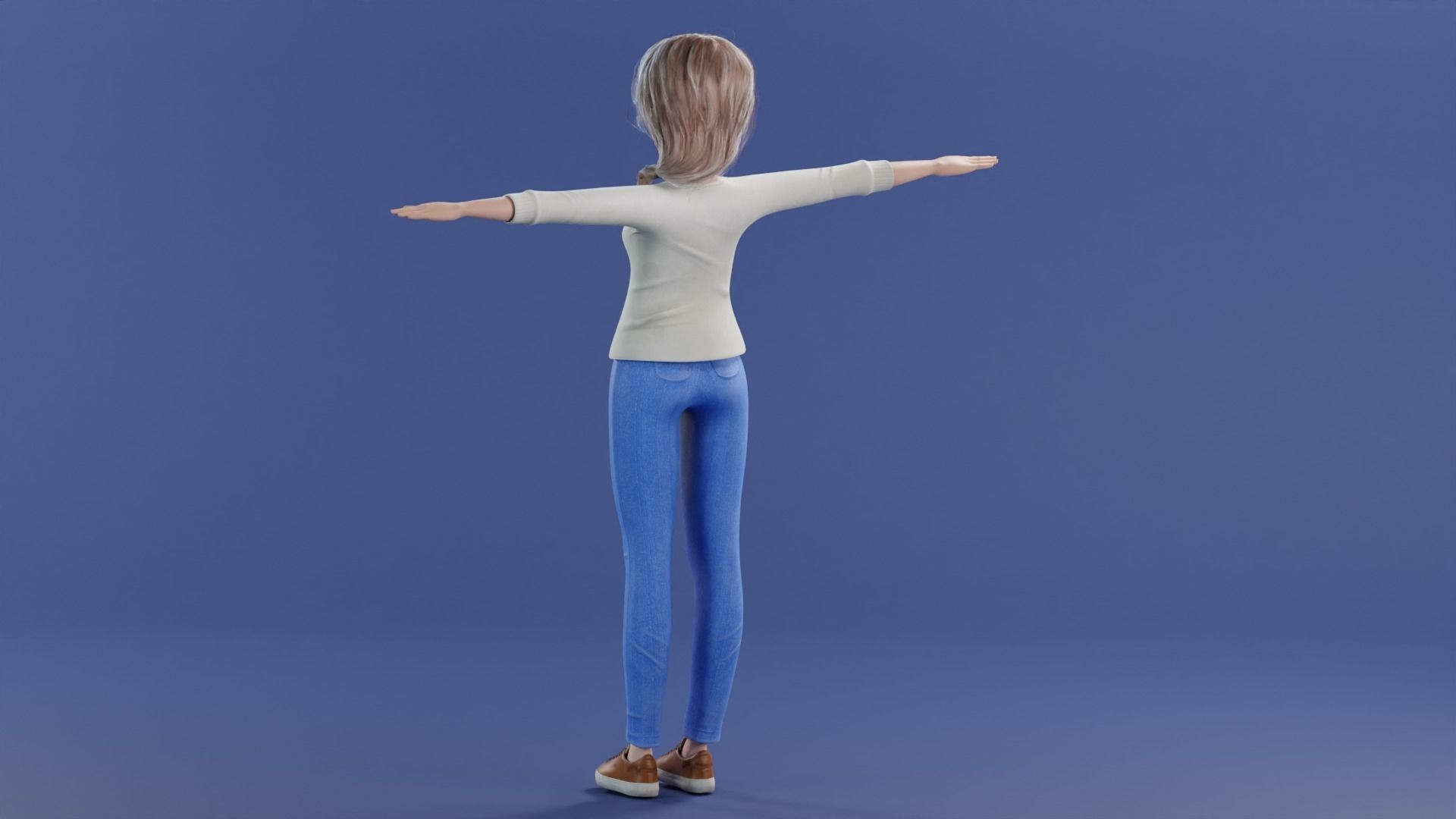 Cartoon Family Rigged V2 Low-poly 3D model_71