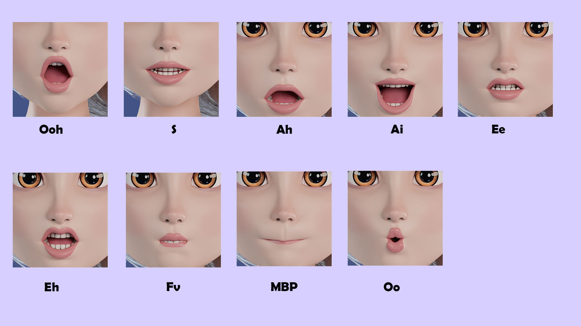 Cartoon Family Rigged V2 Low-poly 3D model_66