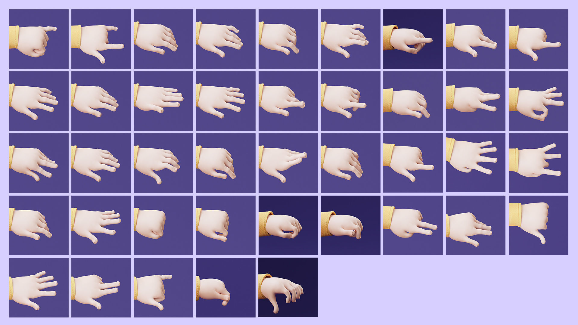 Cartoon Family Rigged V2 Low-poly 3D model_11