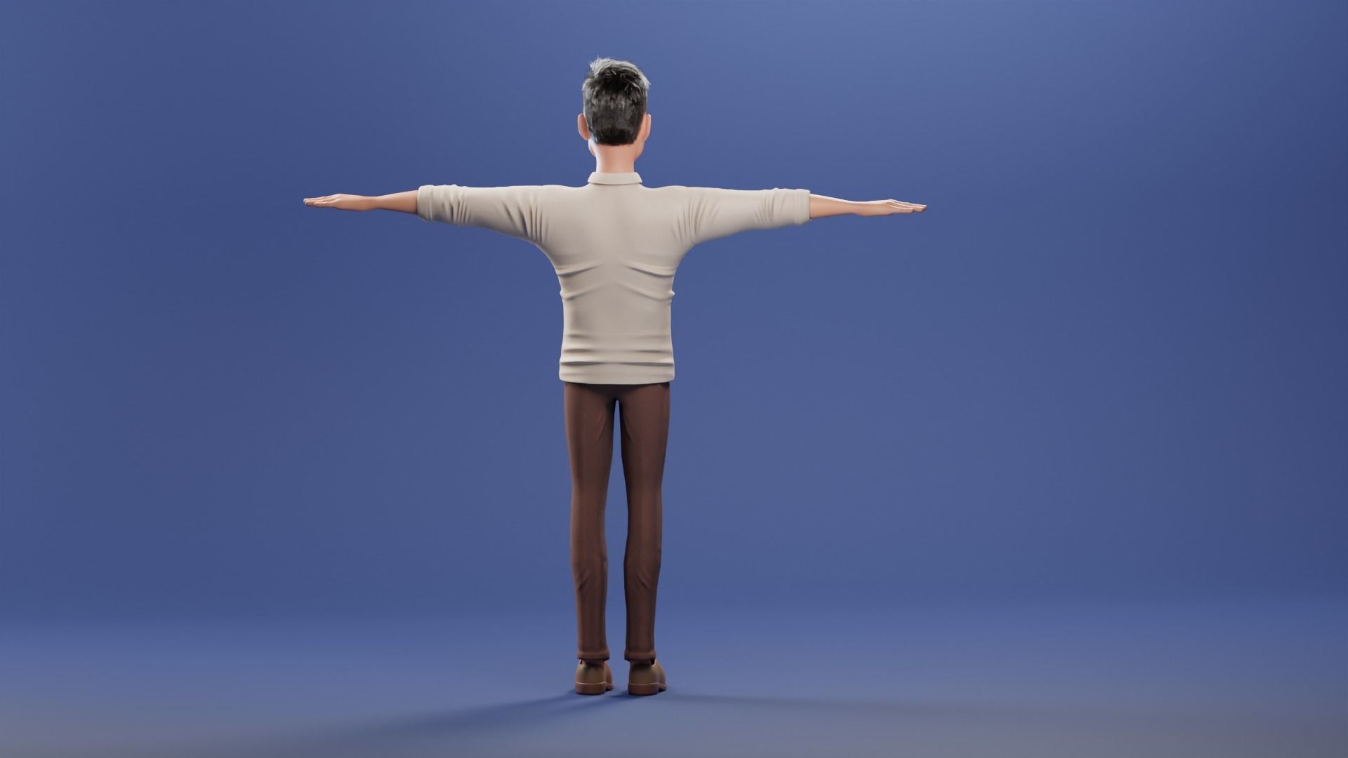 Cartoon Family Rigged V2 Low-poly 3D model_42