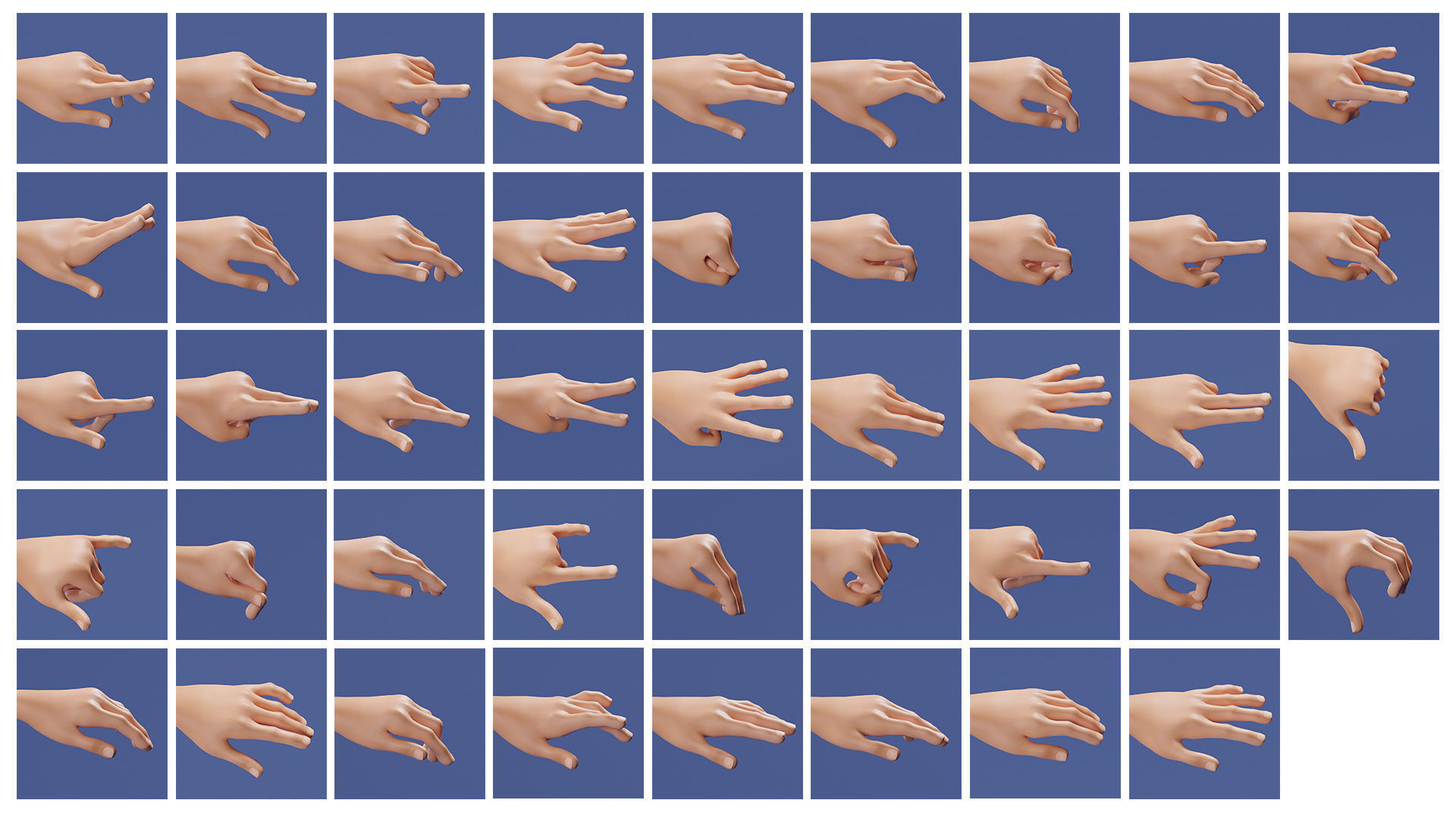 Cartoon Family Rigged V2 Low-poly 3D model_33