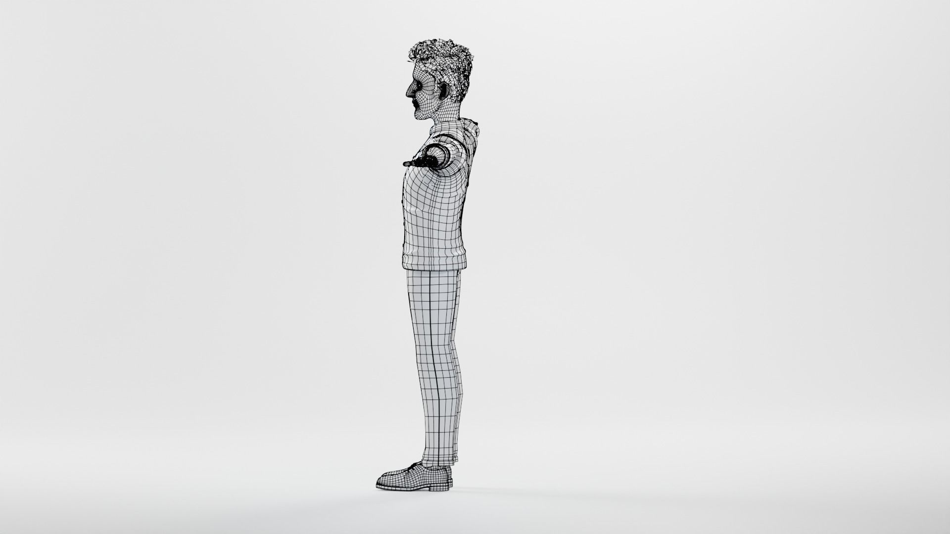 Cartoon Family Rigged V2 Low-poly 3D model_39