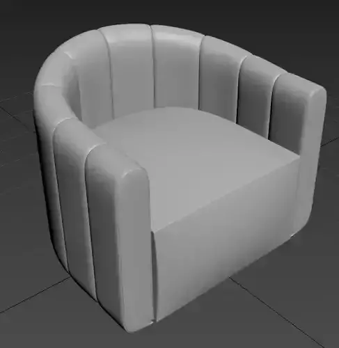 FITZ CHANNELED RUSSET SWIVEL CHAIR Armchair