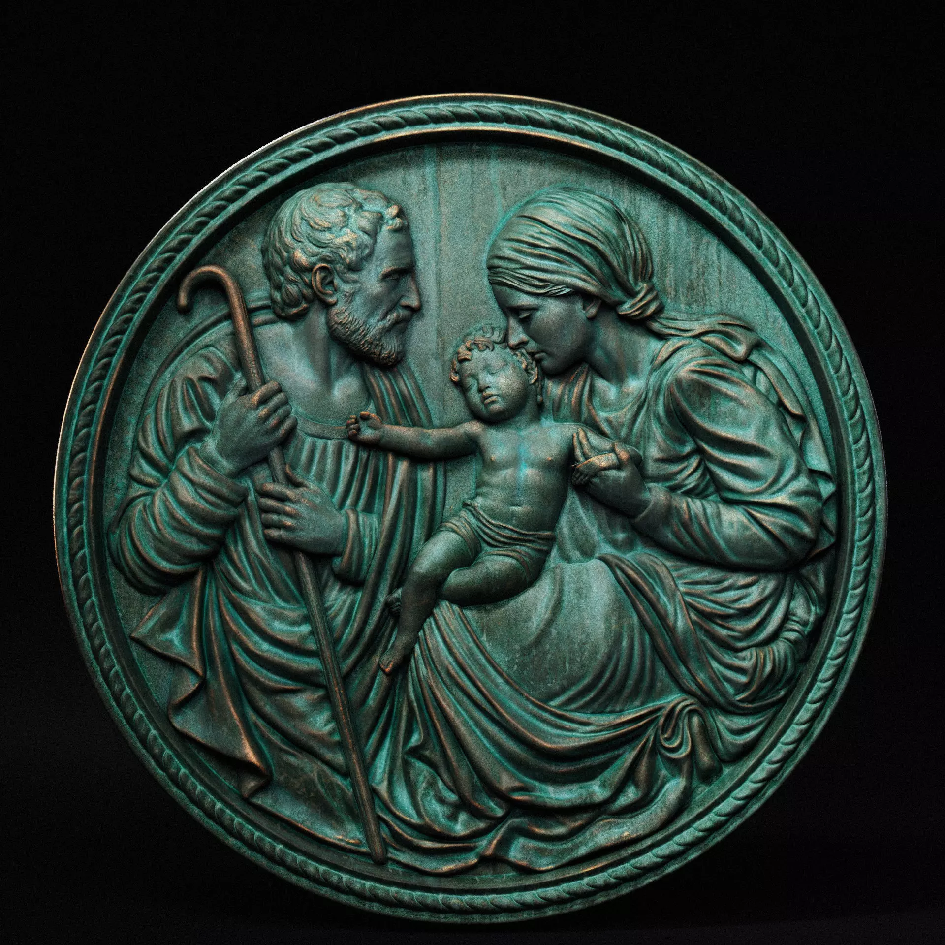 Holy Family 01 3D print model_0