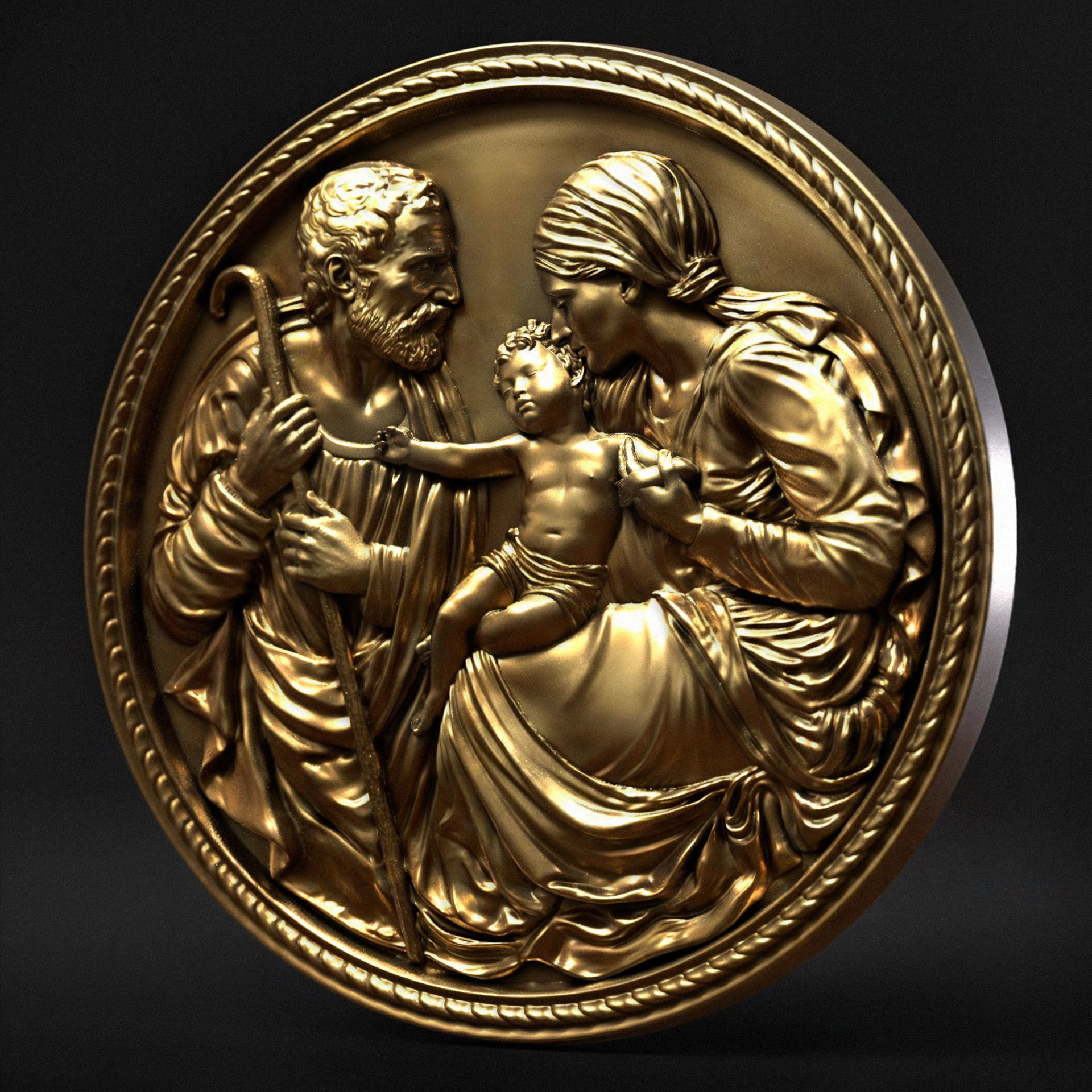 Holy Family 01 3D print model_2