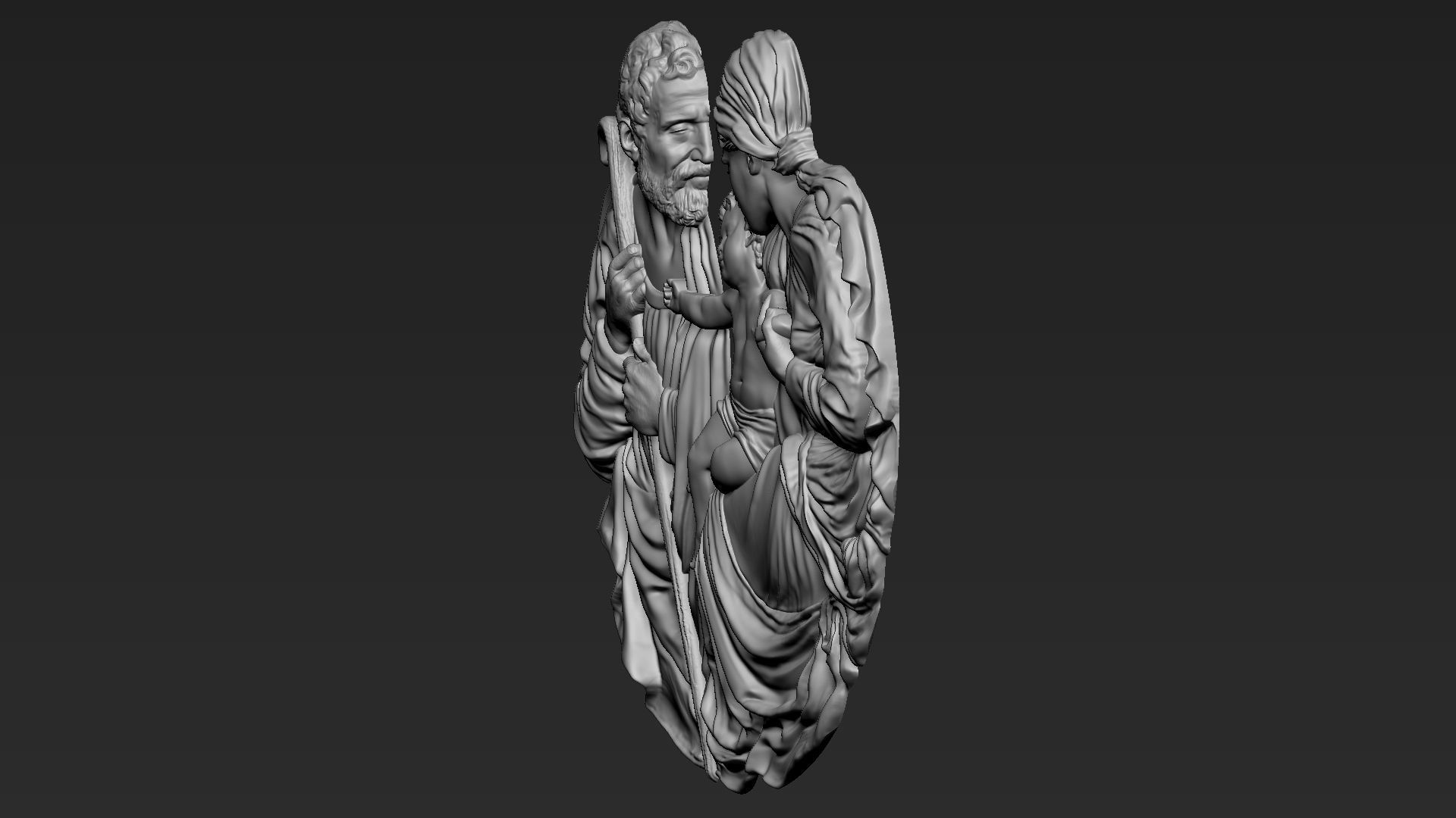 Holy Family 01 3D print model_9