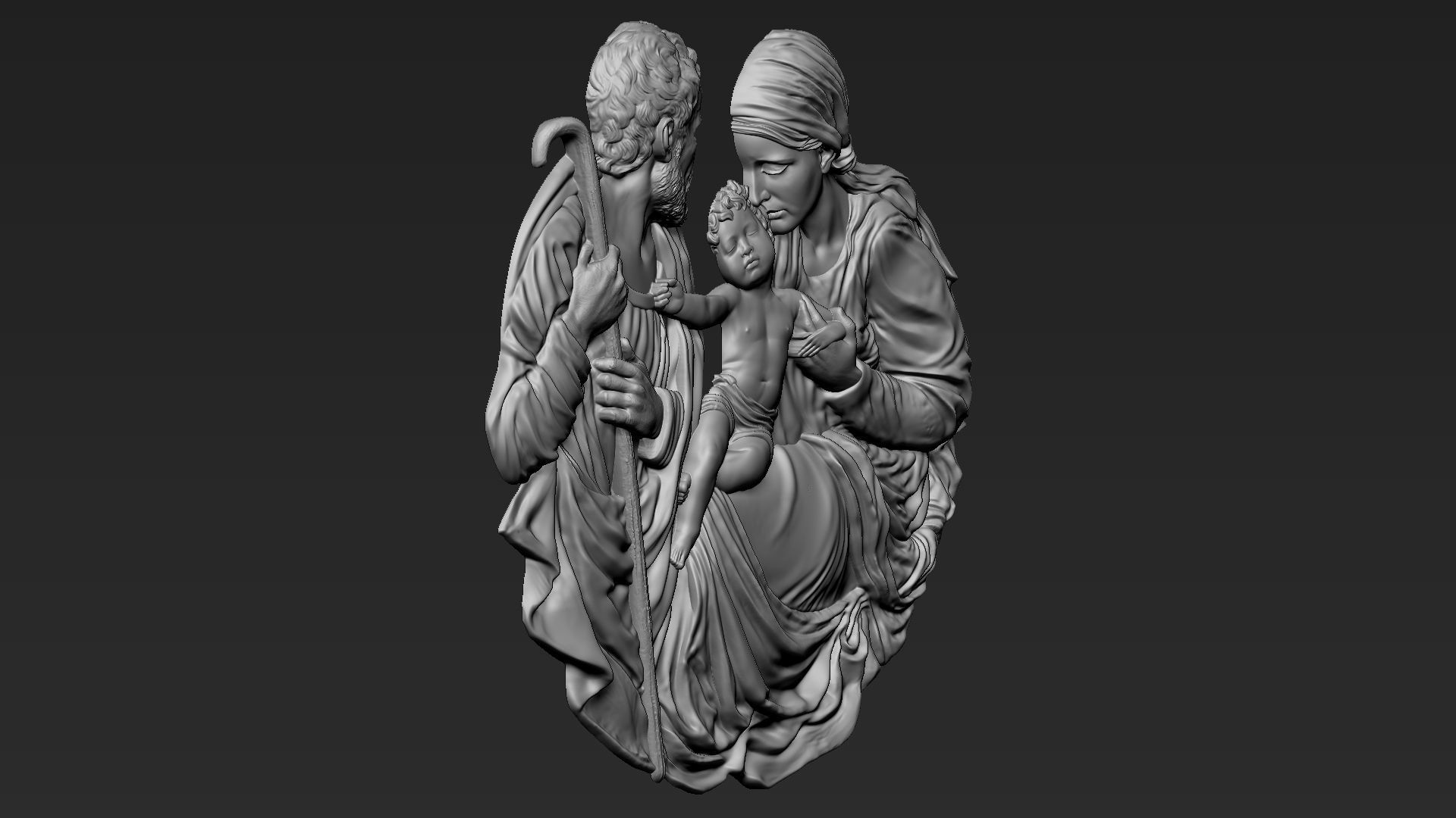 Holy Family 01 3D print model_12