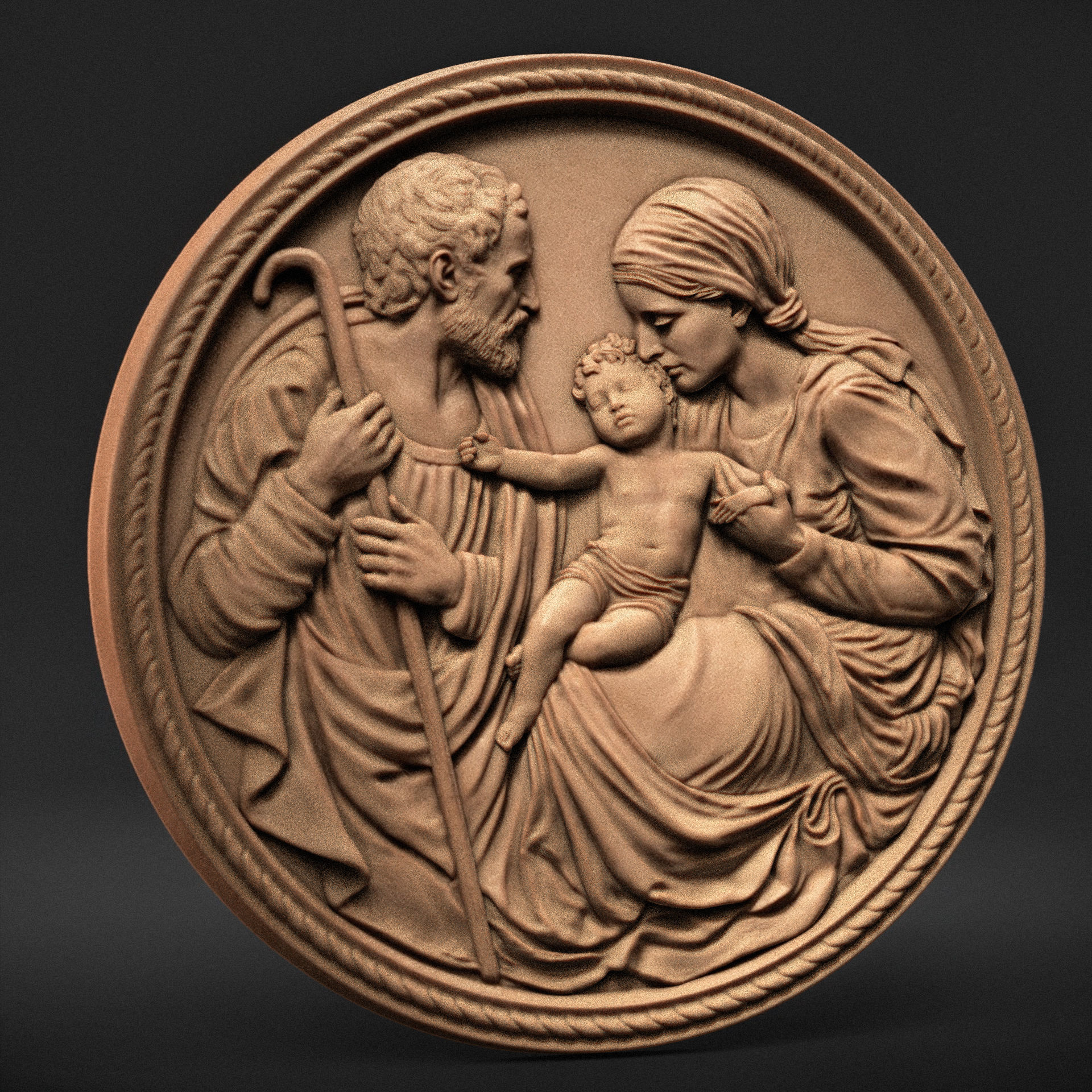 Holy Family 01 3D print model_1