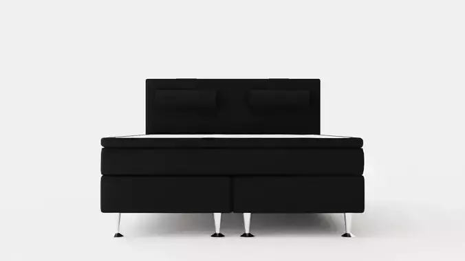 Meja Bed Package 160x200cm Black With Neck Pillow