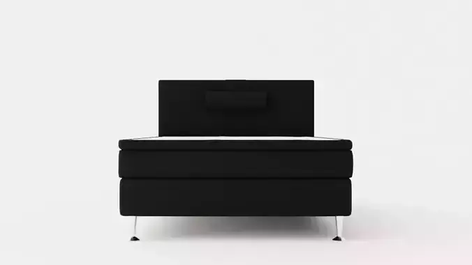 Meja Bed Package 140x200cm Black With Neck Pillow