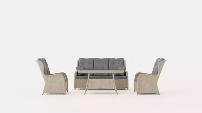 Marcus Sofa Group 3 Seater Ink Armchairs