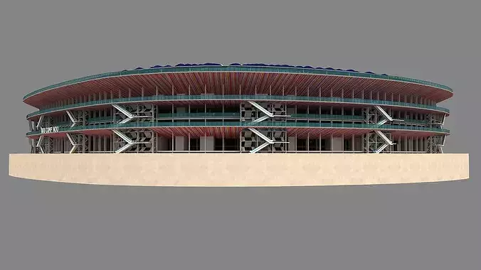 New Camp Nou Stadium Barcelona Spain 3D model 6