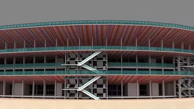 New Camp Nou Stadium Barcelona Spain 3D model 7