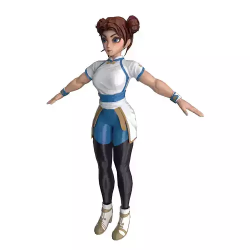Lowpoly Character ChunLi
