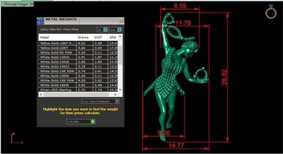 lady carrying treasure 3D print model_8