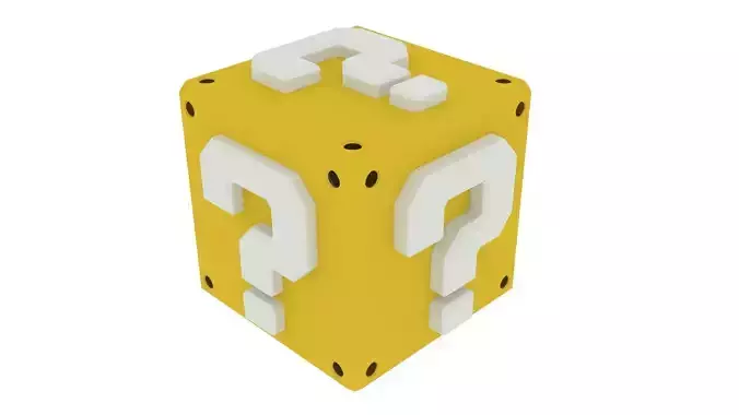 Yellow Super Mario Mystery Block