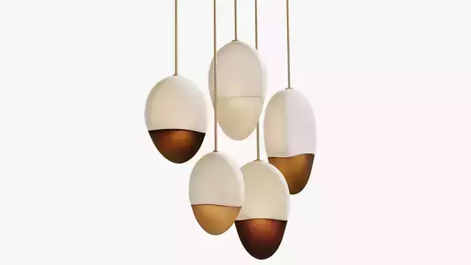 Pilule pendant light Jeremy Maxwell Wintrebert 3D model